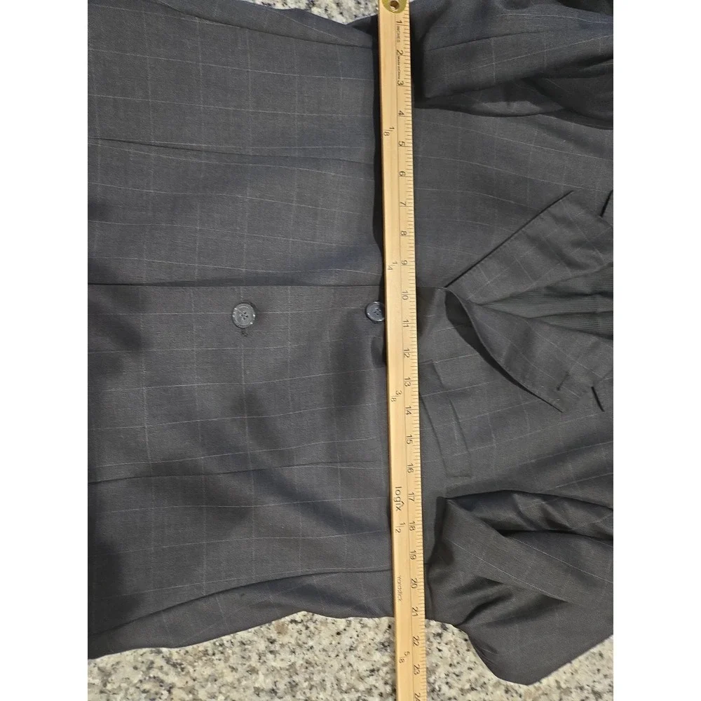 Classics By Zanetti Super 120 Wool 50L, US 40L Blazer Jacket Made Italy Charcoal